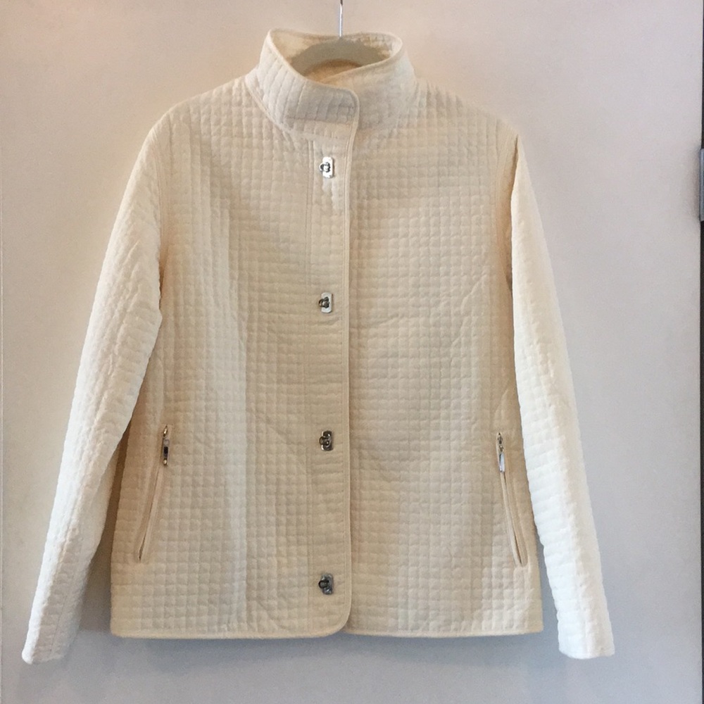 Quilted and chrome jacket!